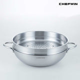 [K Dierect Delivery] Chefwin 316 Stainless Steel 5Ply Party Wok (28cm / 32cm)