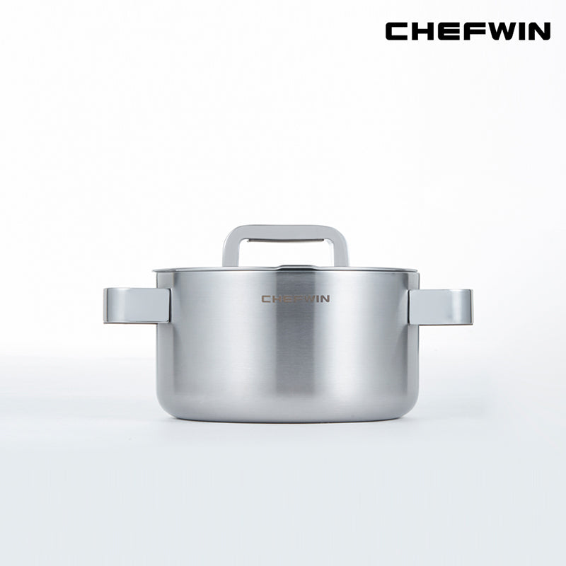 [K Direct Delivery] Chefwin 316 Stainless Steel 5Ply Casserole Pot (16cm / 20cm / 24cm)