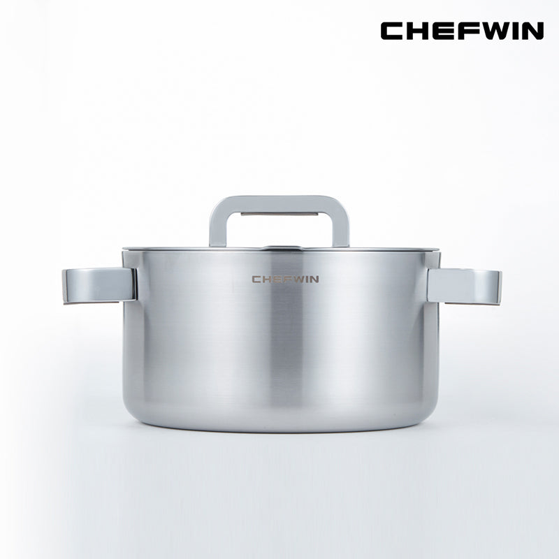 [K Direct Delivery] Chefwin 316 Stainless Steel 5Ply Casserole Pot (16cm / 20cm / 24cm)