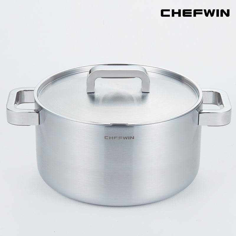 [K Direct Delivery] Chefwin 316 Stainless Steel 5Ply Casserole Pot (16cm / 20cm / 24cm)