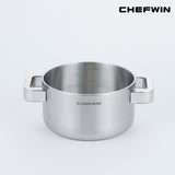 [K Direct Delivery] Chefwin 316 Stainless Steel 5Ply Casserole Pot (16cm / 20cm / 24cm)
