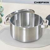 [K Direct Delivery] Chefwin 316 Stainless Steel 5Ply Casserole Pot (16cm / 20cm / 24cm)