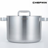 [K Direct Delievery] Chefwin 316 Stainless Steel 5Ply Stock Pot (24cm / 28cm)