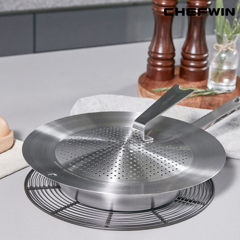 [K Direct Delivery] Chefwin 316 Stainless Steel Universal Lid