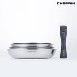 [K Direct Delivery] Chefwin 316 Stainless Steel 5Ply Dream Hands Cookware Set (with Detachable Handle)
