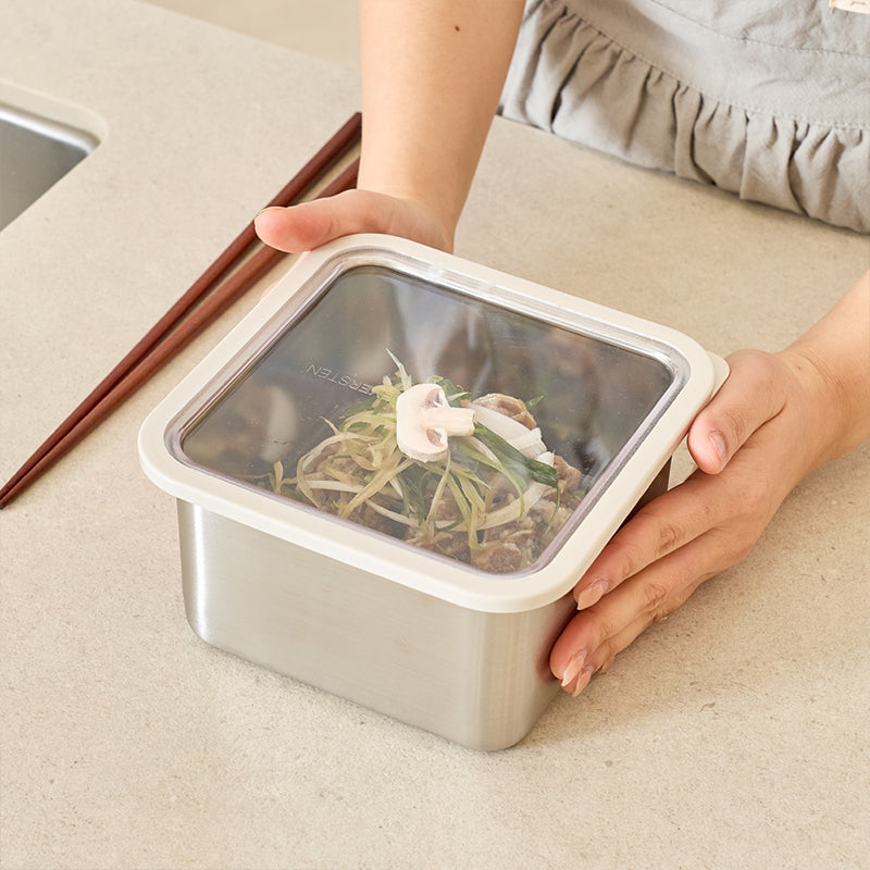 [K Direct Delivery] Eversten Cube Clear  Container 6 Piece Set