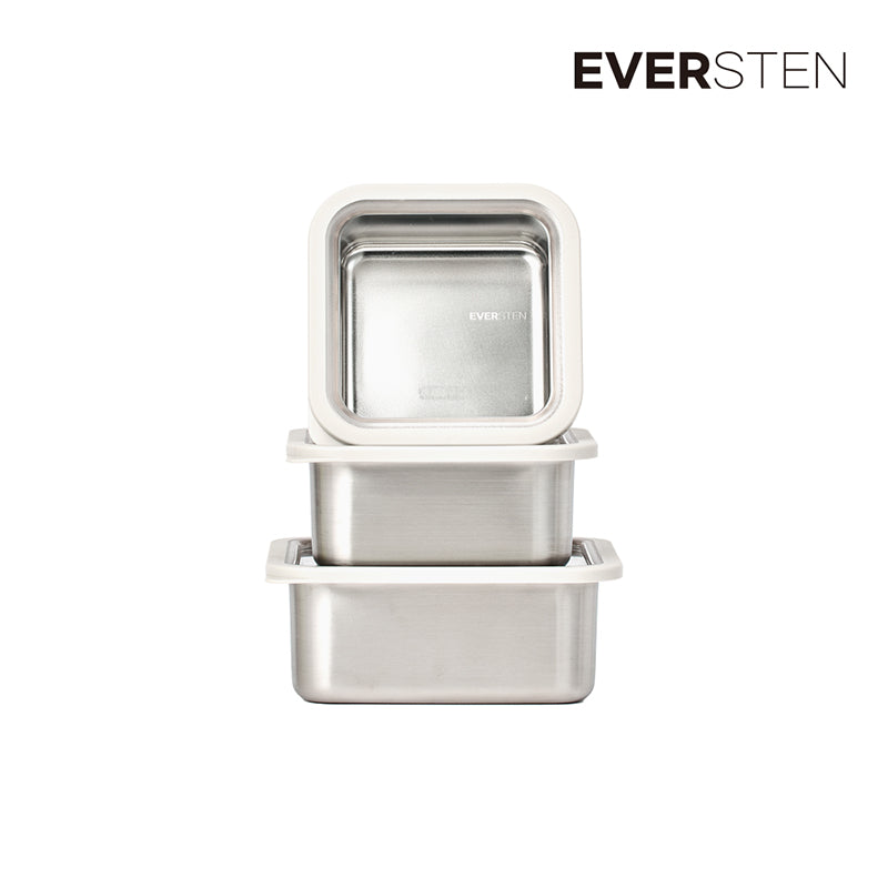 [K Direct Delivery] Eversten Cube Clear  Container 6 Piece Set