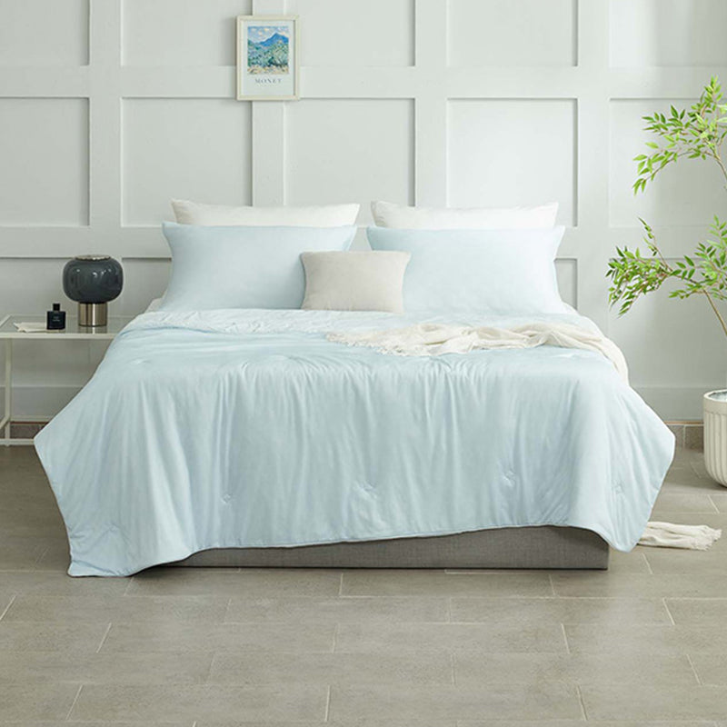 [K Direct Delivery] WELCRON Sesa Pocari Cooling Summer Comforter Q (Blue)