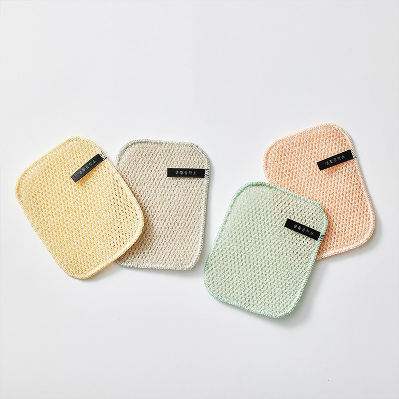 [Saenghwal Gongjakso] Mesh Net Dish Scrubber 4EA