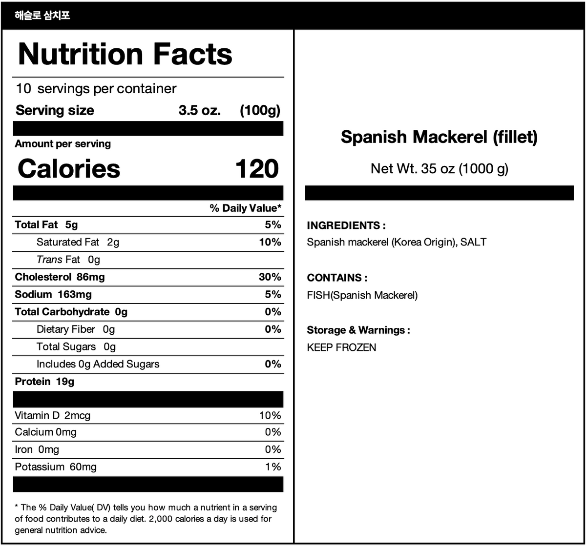  nutrition facts