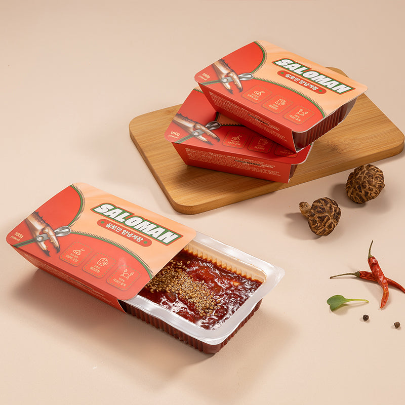 [Samdae Incheon Gejang] Shell-less Crab Meat Marinated in Spicy Sauce 150g x 2pk