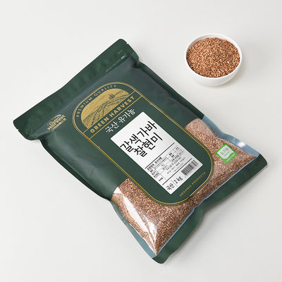 [Green Harvest] Korean Brown GABA Glutinous Brown Rice 2kg x 3_ Free Shipping