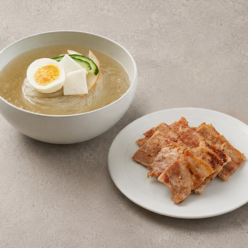 [핫이슈] 동치미맛 물냉면 559g+[울타리] 버크셔 삼겹살 슬라이스 12oz_타임딜
