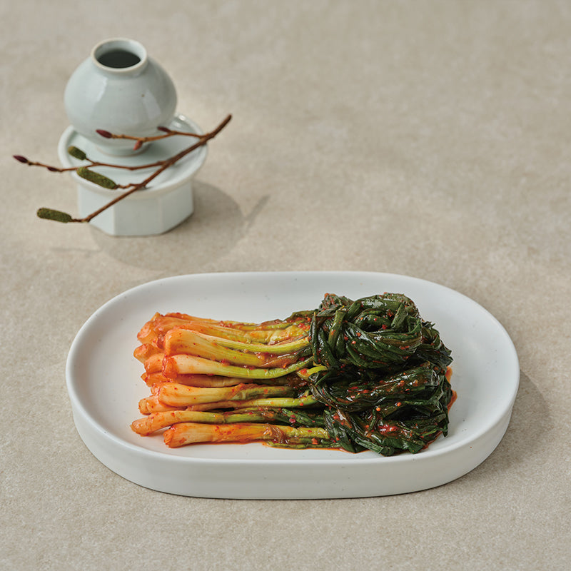 [Yesodam] Kimchi Set (Cabbage Kimchi 3kg + Radish Kimchi 850g + Perilla Leaf 400g + Green Onion 800g)