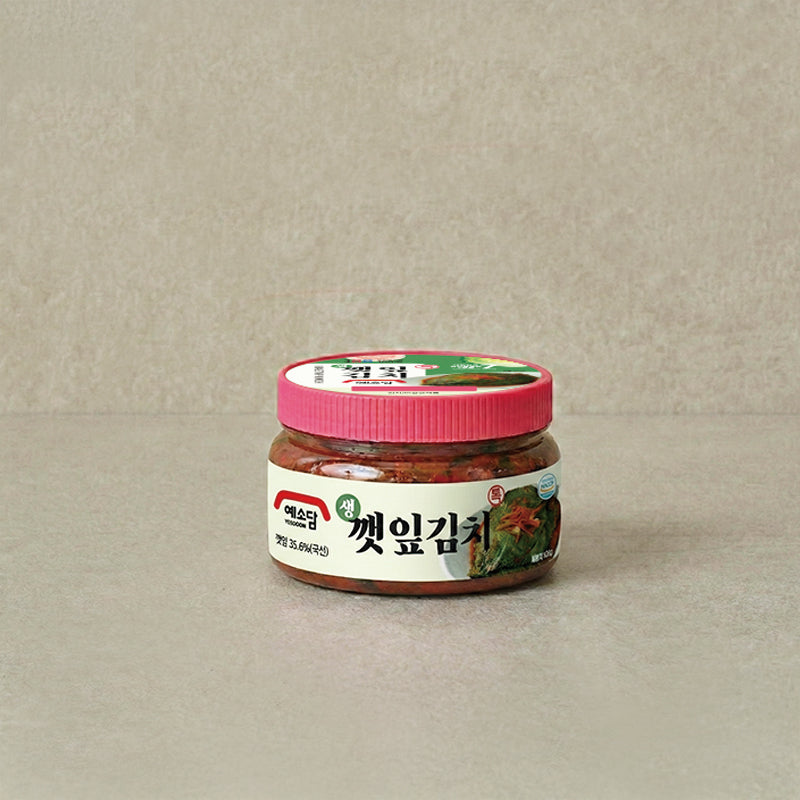 [예소담] 생깻잎 김치 400g x 3팩 (묶음)