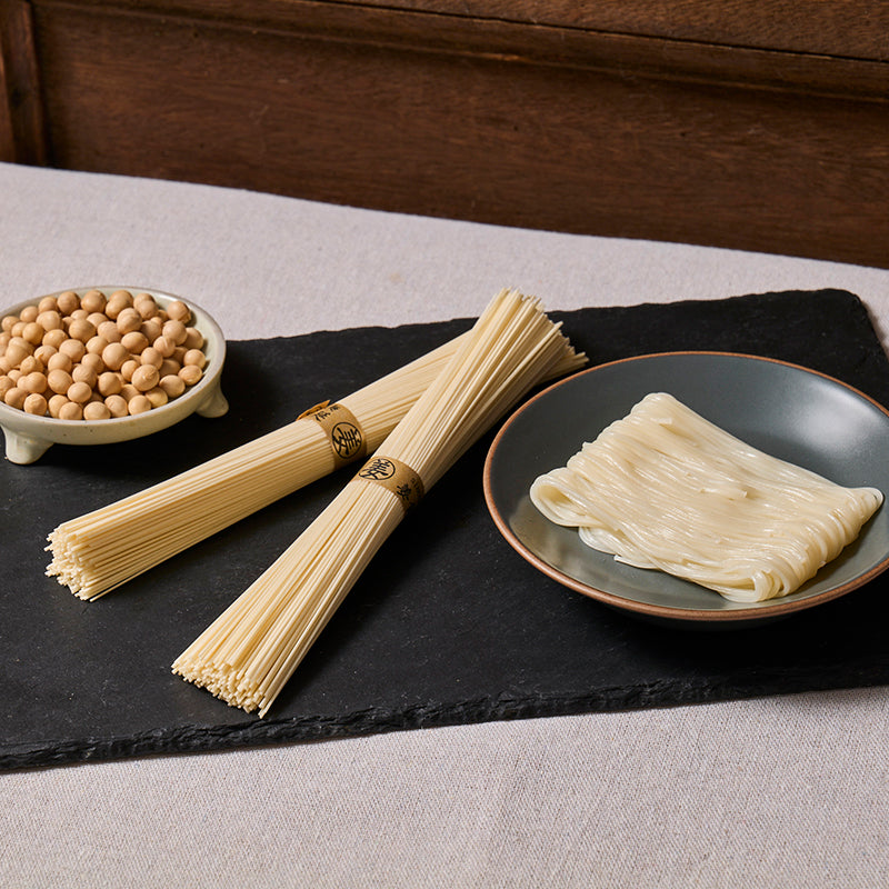 Myeongawon] Premium Hand Pulled Fine Noodles 500g | Wooltari