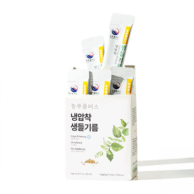 [Nongbu Plus] Cold-Pressed Raw Perilla Oil Sticks (5g x 10 Sticks)
