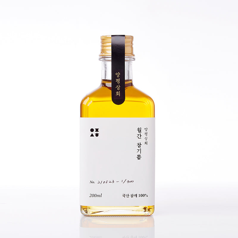 [K Direct Delivery] Yangpyeong Sanghoe Premium Sesame & Perilla Oil Set (200ml x 3 Bottles)