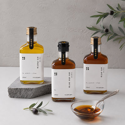 [한국직배송] 양평상회 3종 세트 (생들기름 200ml+참기름 200ml+볶음 들기름 200ml)