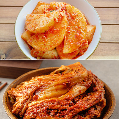 Hwang Jin Dam Nabak Kimchi 2kg + Sliced Radish Kimchi 2kg + Mugeunji 1kg_Korea Direct Delivery D