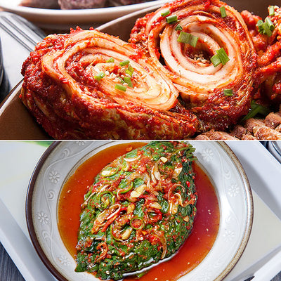 [Korea Direct Delivery B] Hwang Jin Dam Bossam Kimchi 3kg + Perilla Leaf Kimchi 1kg