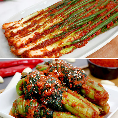 [한국직배송 D] 김치품평회 대상 새벽팜 보쌈김치 2kg + 파김치 1kg + 갓김치 1kg