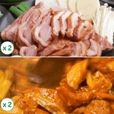 [Duck Set] Smoked & Sliced Half Duck 566g x 2packs + Chicken Thigh in Hot Sauce 2lb x 2packs