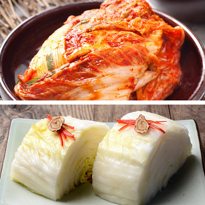 [Ships on 12/14] Hwang Jin Dam Premium Cabbage Kimchi 5kg + Baek kimchi (White Kimchi) 3kg_Free Delivery