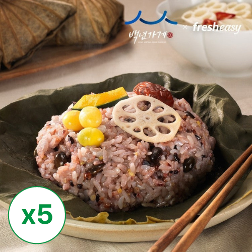 [프레시지] 백년가게 연잎 잡곡찰밥 150g x 5 팩