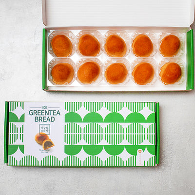 [Lee Sangbok Myeonggwa] Green Tea Bread (38g x 10 pieces)