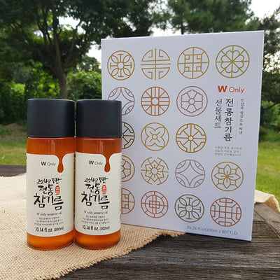 [W only]  Sesame Oil Gift Set 600ml (300ml x 2 bottles)