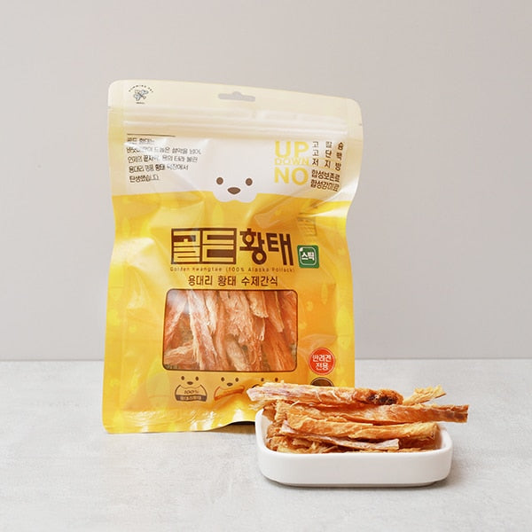 [Daerung] Yongdae-ri Golden Dried Pollack Stick 70g (For Pets) 
