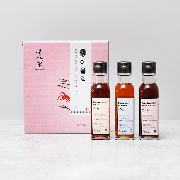 Onglim set (anchovy/saury/crab and anchovy) (120ml x 3 bottles)