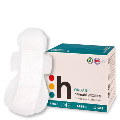 #[Hannahpad] Organic disposable cotton sanitary napkin (large)
