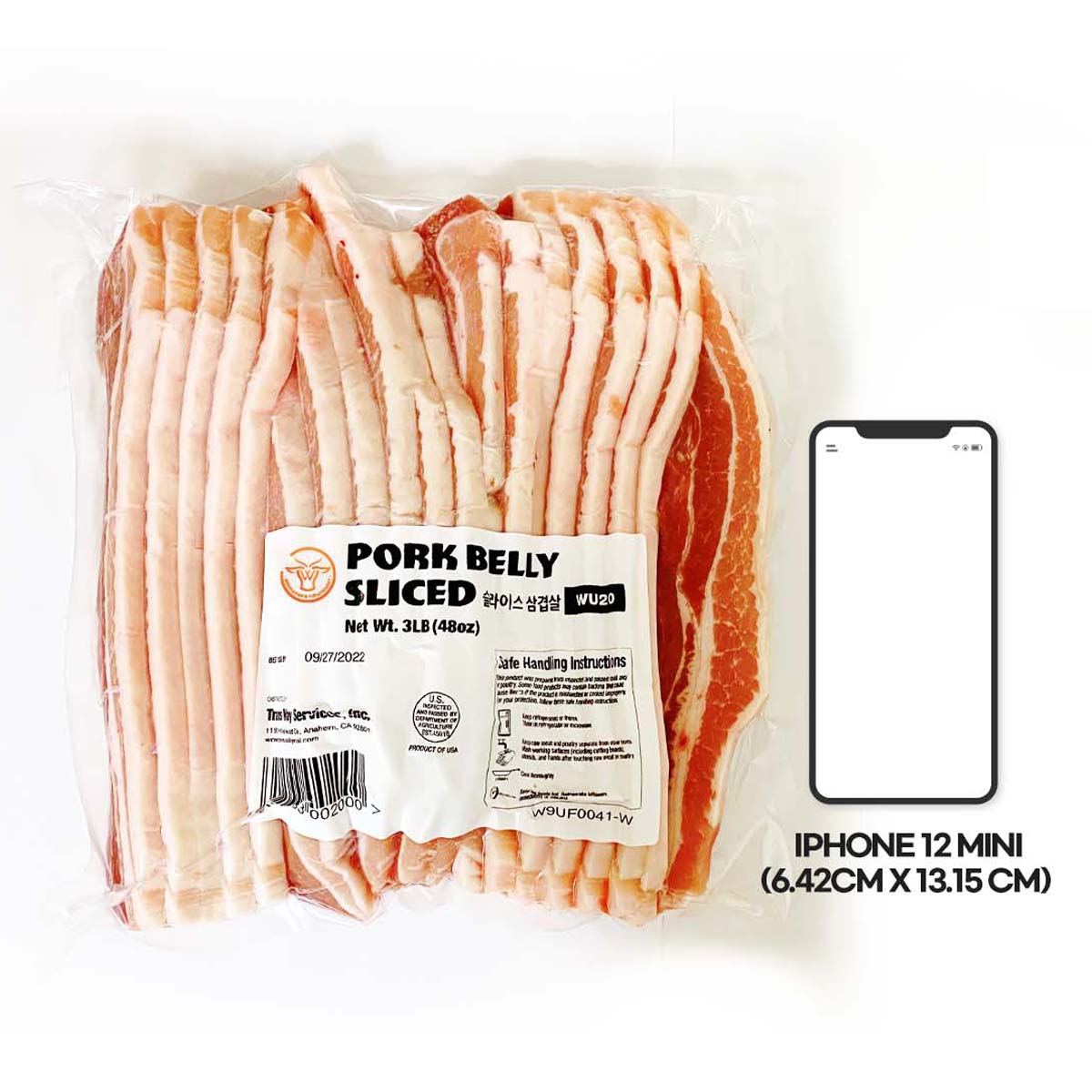 Sliced Pork Belly 3lb