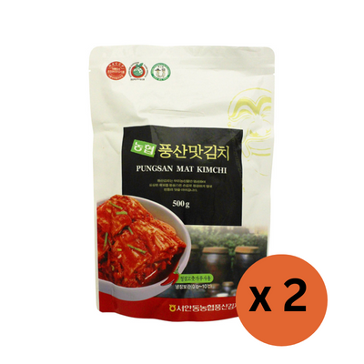 [NH] Poongsan Kimchi - Napa Cabbage 500g x 2