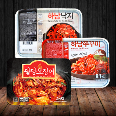 [오쭈낙] 팔당오징어 420g + 하남쭈꾸미 보통매운맛 350g + 하남낙지 350g